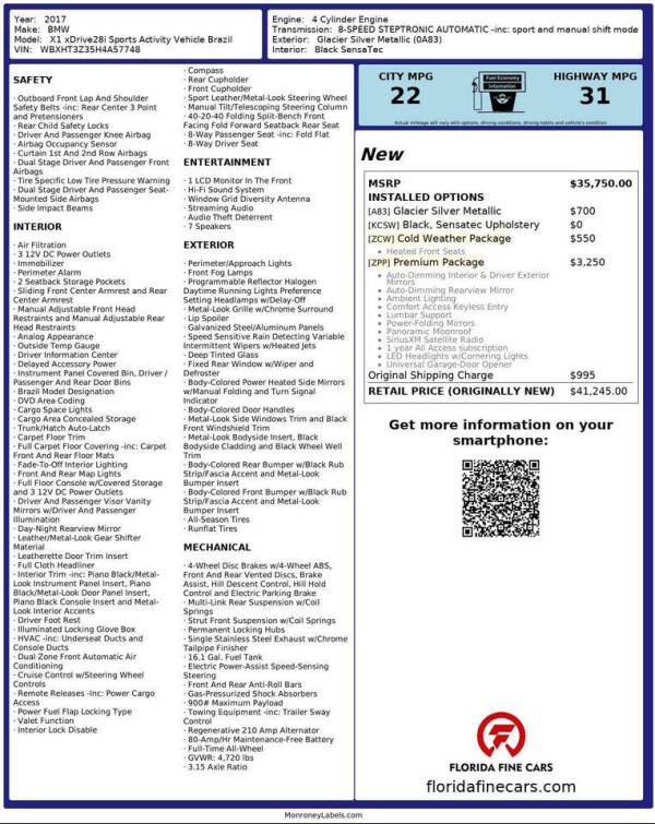 2017 BMW X1 xDrive28i