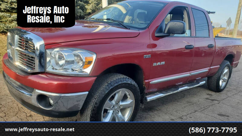 2008 Dodge Ram Pickup 1500 for sale at Jeffreys Auto Resale, Inc in Clinton Township MI