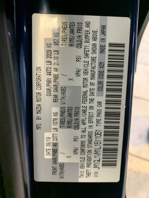 2020 Mazda MAZDA6 Touring