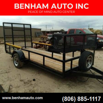  14x6 foot Utility Trailer for sale at BENHAM AUTO INC - Benham Auto Trailers in Lubbock TX
