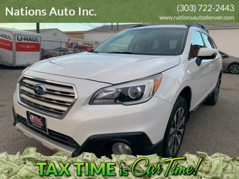 2017 Subaru Outback for sale at Nations Auto Inc. in Denver CO