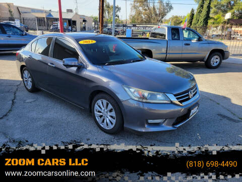 2013 Honda Accord for sale at ZOOM CARS LLC in Sylmar CA