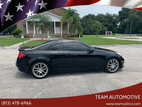 2007 Infiniti G35 for sale at TEAM AUTOMOTIVE in Valrico FL