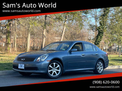 2006 Infiniti G35 for sale at Sam's Auto World in Roselle NJ
