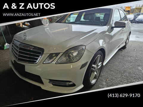 2013 Mercedes-Benz E-Class for sale at A & Z AUTOS in Westfield MA