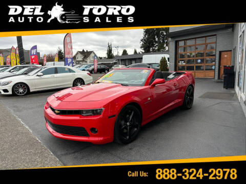 2015 Chevrolet Camaro for sale at DEL TORO AUTO SALES in Auburn WA