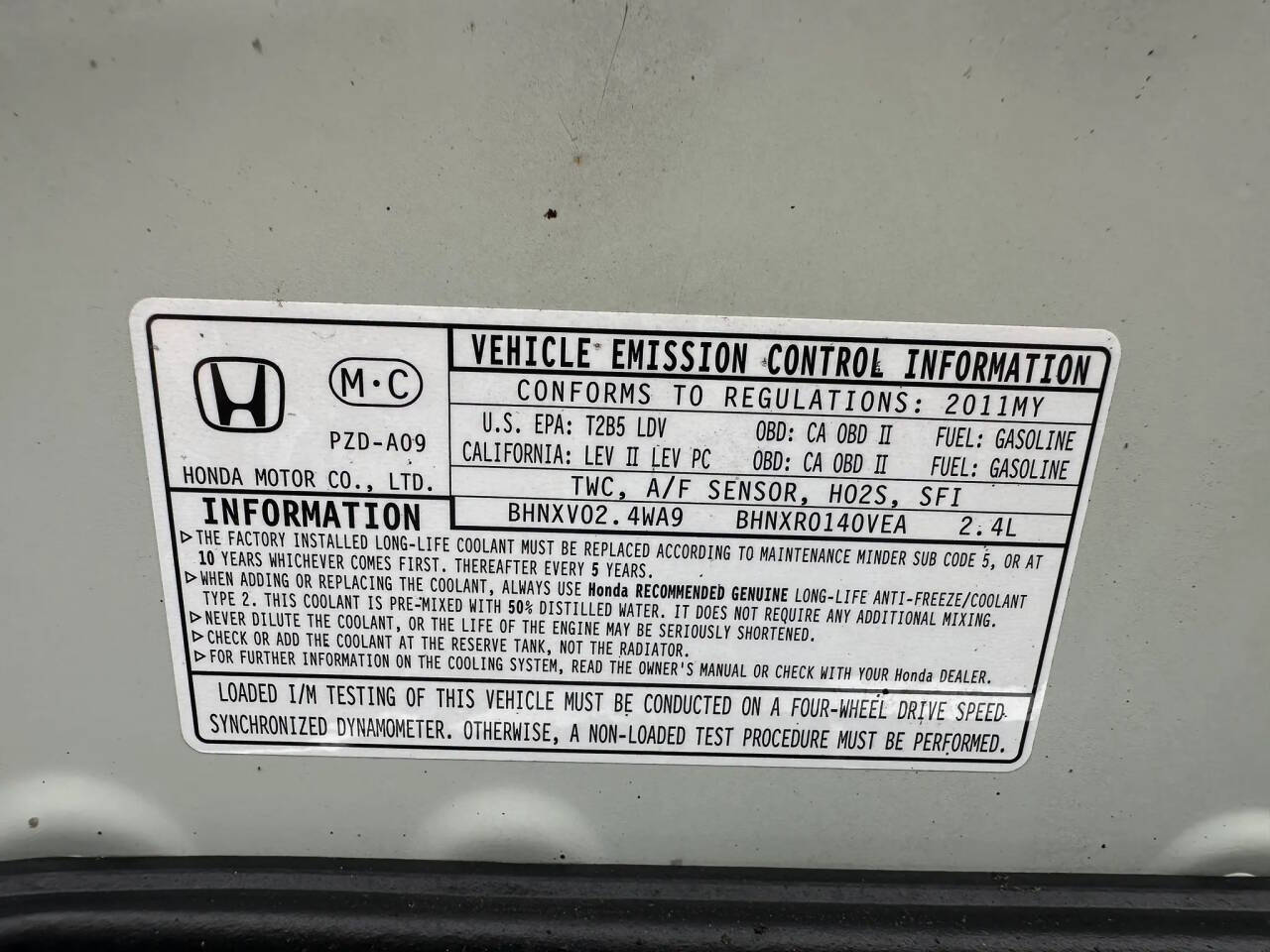 Silver 2011 Honda Element EX AWD EX 4dr SUV 54