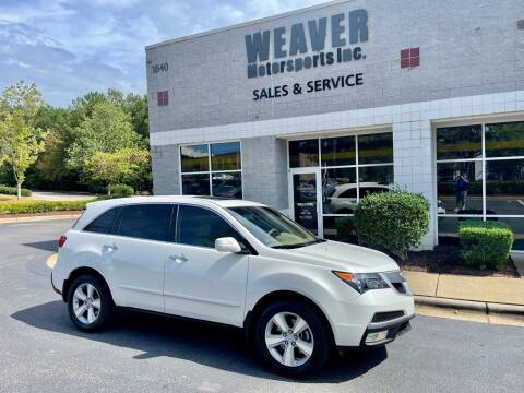 2012 Acura MDX for sale at Weaver Motorsports Inc in Cary NC