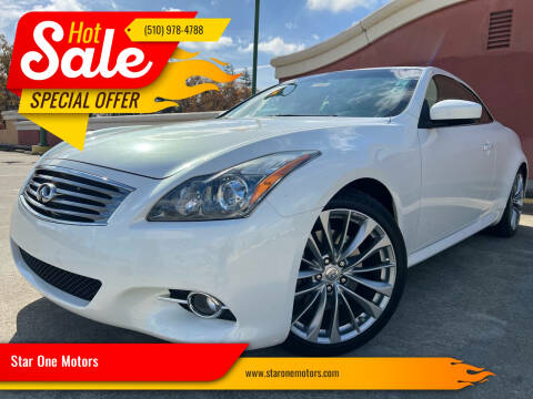 2013 Infiniti G37 Convertible for sale at Star One Motors in Hayward CA