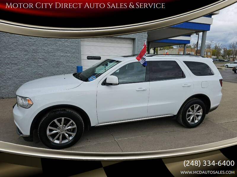 2014 Dodge Durango for sale at Motor City Direct Auto Sales & Service in Pontiac MI