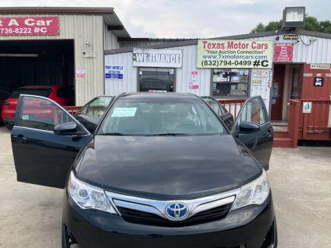 2014 Toyota Camry for sale at TEXAS MOTOR CARS in Houston TX
