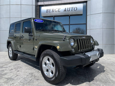 2015 Jeep Wrangler Unlimited for sale at Berge Auto in Orem UT
