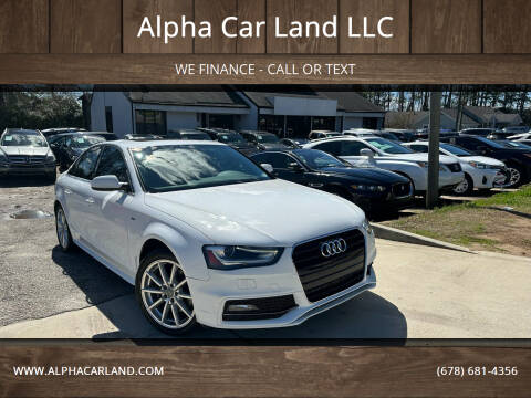 2016 Audi A4 for sale at Alpha Car Land LLC in Snellville GA