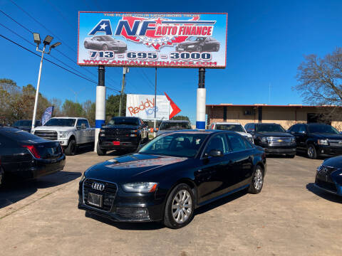 2015 Audi A4 for sale at ANF AUTO FINANCE in Houston TX