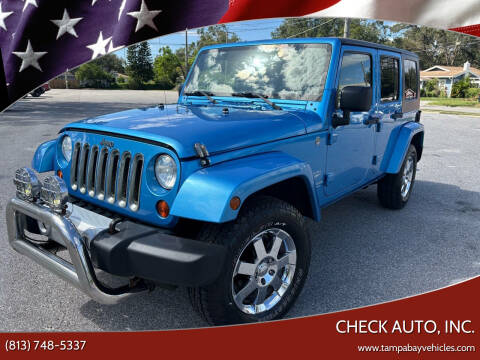 2010 Jeep Wrangler Unlimited for sale at CHECK AUTO, INC. in Tampa FL