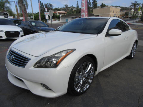 2012 Infiniti G37 Coupe for sale at Eagle Auto in La Mesa CA