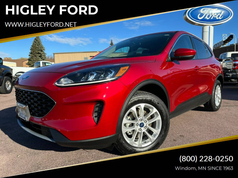 2020 Ford Escape for sale at HIGLEY FORD in Windom MN