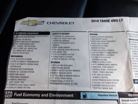 2019 Chevrolet Tahoe LT