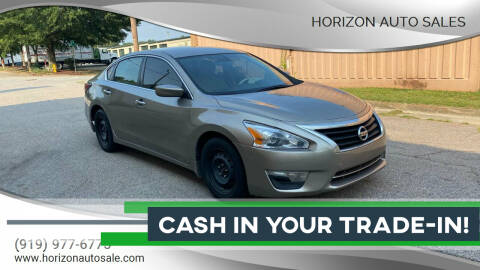2014 Nissan Altima for sale at Horizon Auto Sales in Raleigh NC