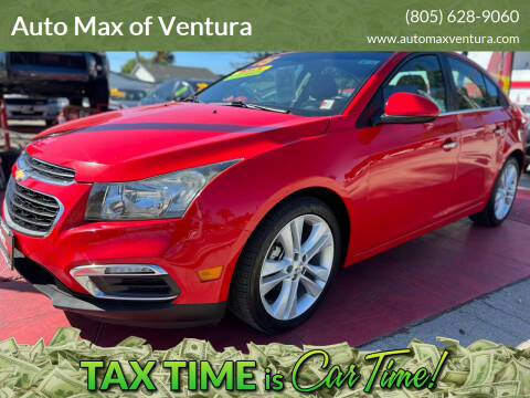 2015 Chevrolet Cruze for sale at Auto Max of Ventura in Ventura CA