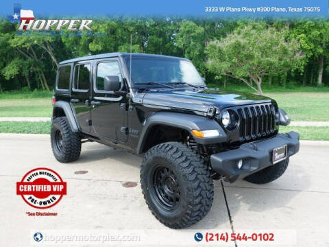 2020 Jeep Wrangler Unlimited for sale at HOPPER MOTORPLEX in Plano TX