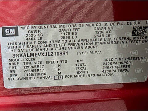 2018 GMC Terrain SLE