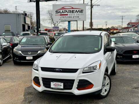 2014 Ford Escape for sale at Supreme Auto Sales in Chesapeake VA