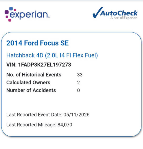 2014 Ford Focus SE