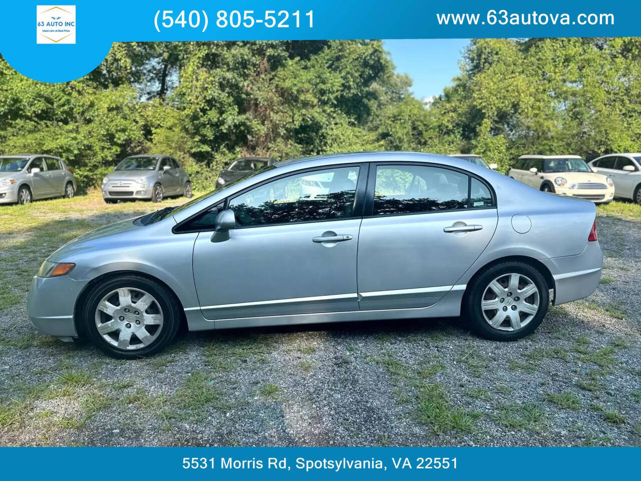 2008 Honda Civic for sale at 63 Auto Inc in Spotsylvania, VA