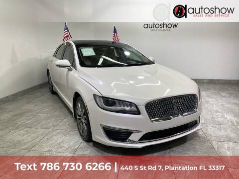 2018 Lincoln MKZ for sale at AUTOSHOW SALES & SERVICE in Plantation FL