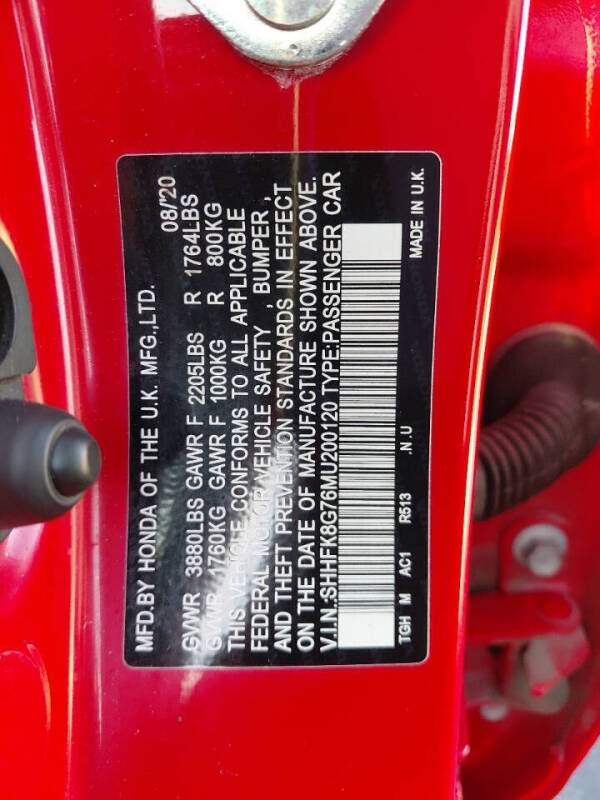 2021 Honda Civic Type R Touring