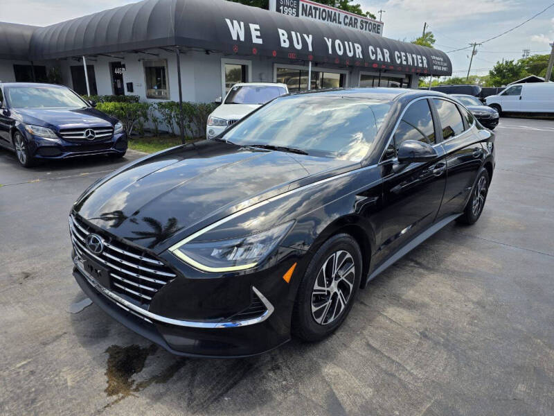 2021 Hyundai Sonata Hybrid for sale at National Car Store in West Palm Beach FL