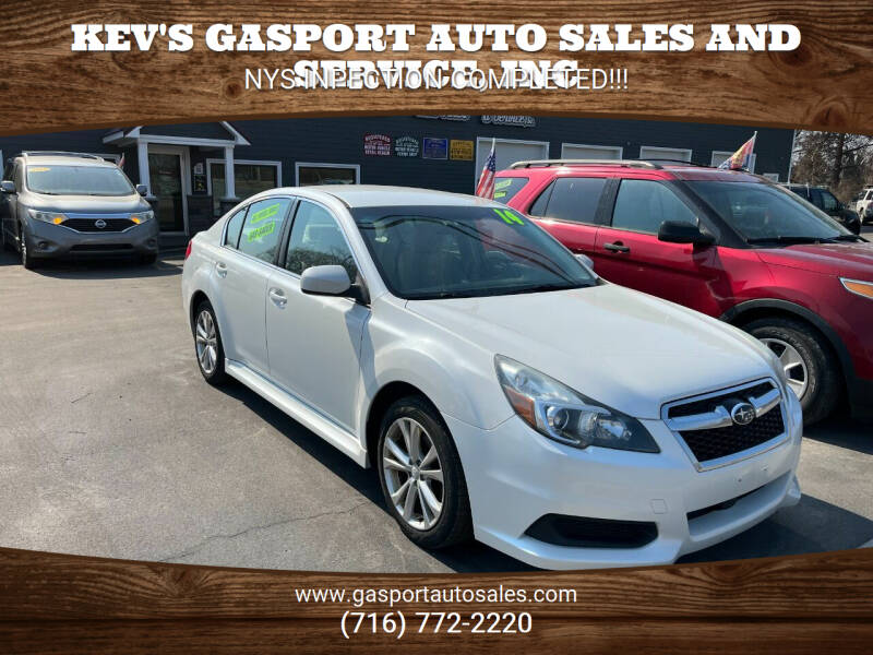 2014 Subaru Legacy for sale at KEV'S GASPORT AUTO SALES AND SERVICE, INC in Gasport NY