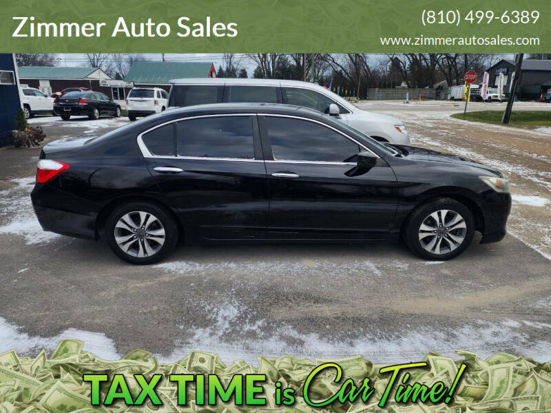 2014 Honda Accord for sale at Zimmer Auto Sales in Lexington MI