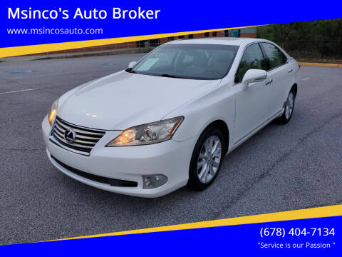 2011 Lexus ES 350 for sale at Msinco's Auto Broker in Snellville GA