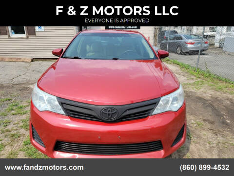 2013 Toyota Camry for sale at F & Z MOTORS LLC in Waterbury CT