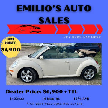 2006 Volkswagen New Beetle Convertible for sale at Emilio's Auto Sales in San Antonio TX