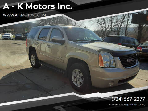 2012 GMC Yukon for sale at A - K Motors Inc. in Vandergrift PA