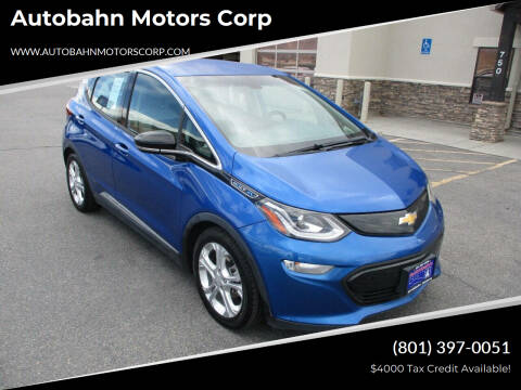 2017 Chevrolet Bolt EV for sale at Autobahn Motors Corp in North Salt Lake UT