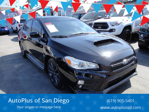 2020 Subaru WRX for sale at AutoPlus of San Diego in Spring Valley CA