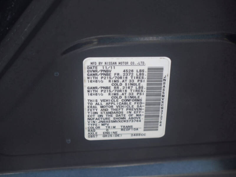 2012 Nissan Rogue SV