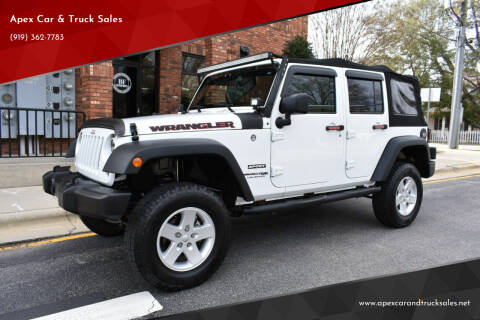 2018 Jeep Wrangler JK Unlimited for sale at Apex Car & Truck Sales in Apex NC