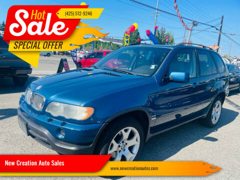 2003 BMW X5 for sale at New Creation Auto Sales in Everett WA