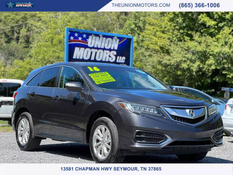 2016 Acura RDX for sale at Union Motors in Seymour TN