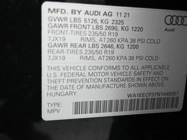 2022 Audi Q3 quattro S line Prem Plus 45 TFSI