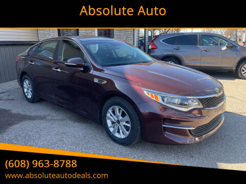 2018 Kia Optima for sale at Absolute Auto in Baraboo WI
