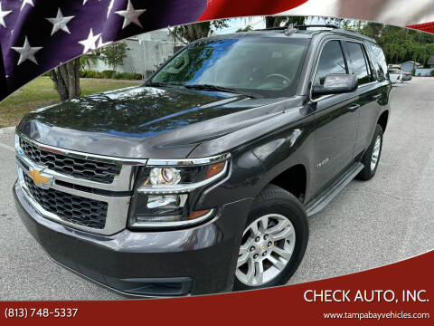 2016 Chevrolet Tahoe for sale at CHECK AUTO, INC. in Tampa FL