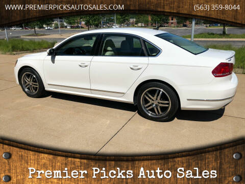 2013 Volkswagen Passat for sale at Premier Picks Auto Sales in Bettendorf IA