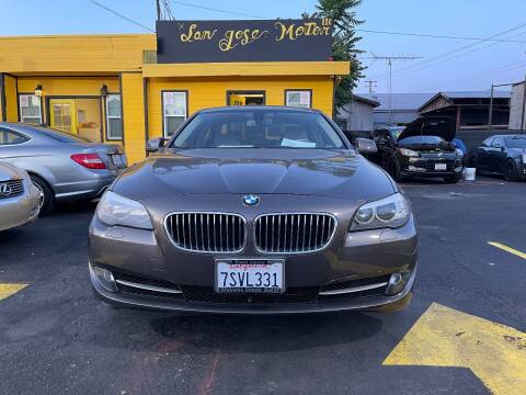 2013 BMW 5 Series for sale at San Jose Motors in San Jose CA