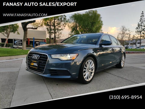2012 Audi A6 for sale at FANASY AUTO SALES/EXPORT in Yorba Linda CA